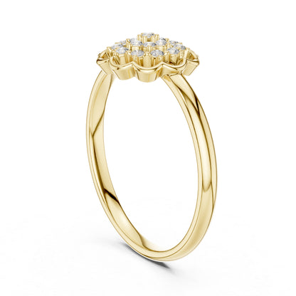 14K White Gold Round Lab-Grown Diamond Solitaire Ring for Women | Everyday Wear | Pure Carat