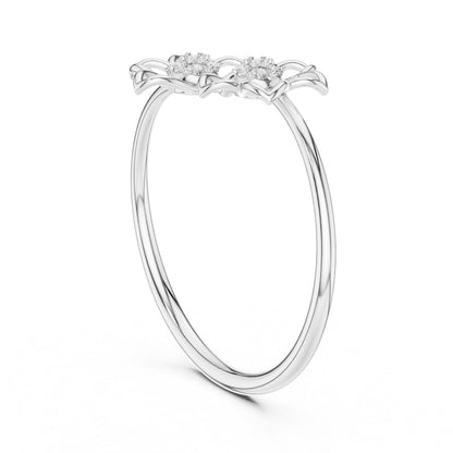18K Rose Gold Round Lab-Grown Diamond Stud Ring for Women | Anniversary Gift | Pure Carat