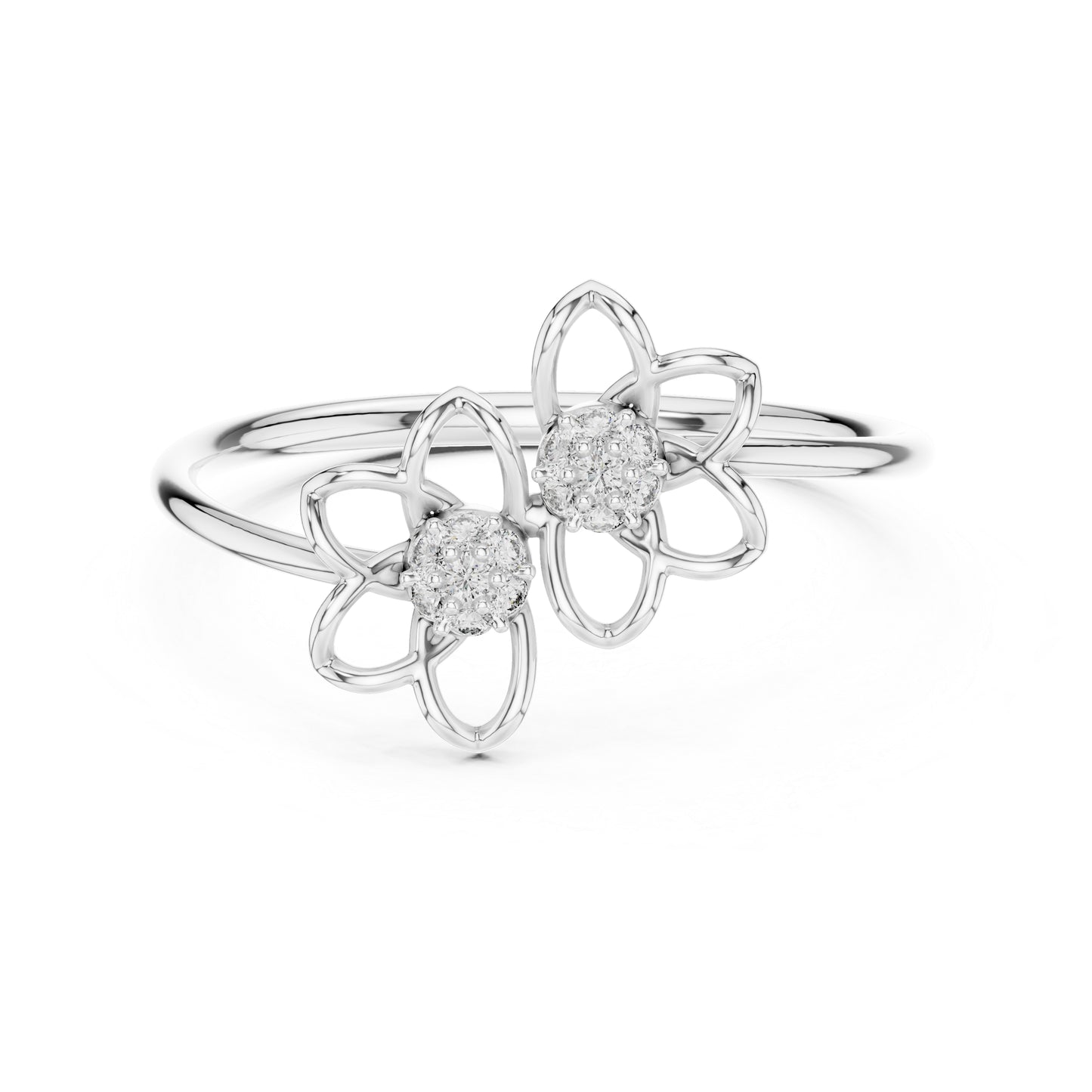 18K Rose Gold Round Lab-Grown Diamond Stud Ring for Women | Anniversary Gift | Pure Carat