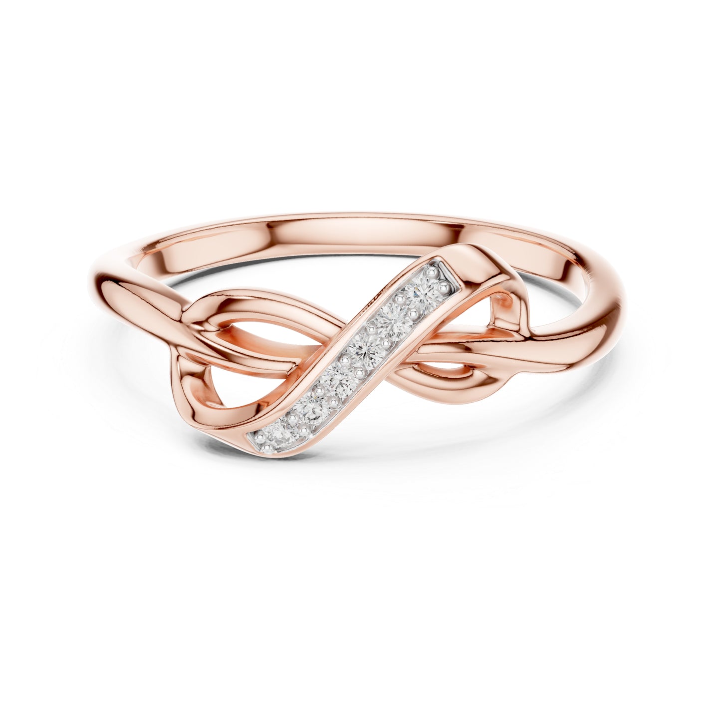 14K Rose Gold Round Lab-Grown Diamond Ring for Women | Anniversary Gift | Pure Carat