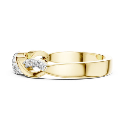 14K White Gold Round Lab-Grown Diamond Drop Ring for Women | Engagement Wear | Pure Carat