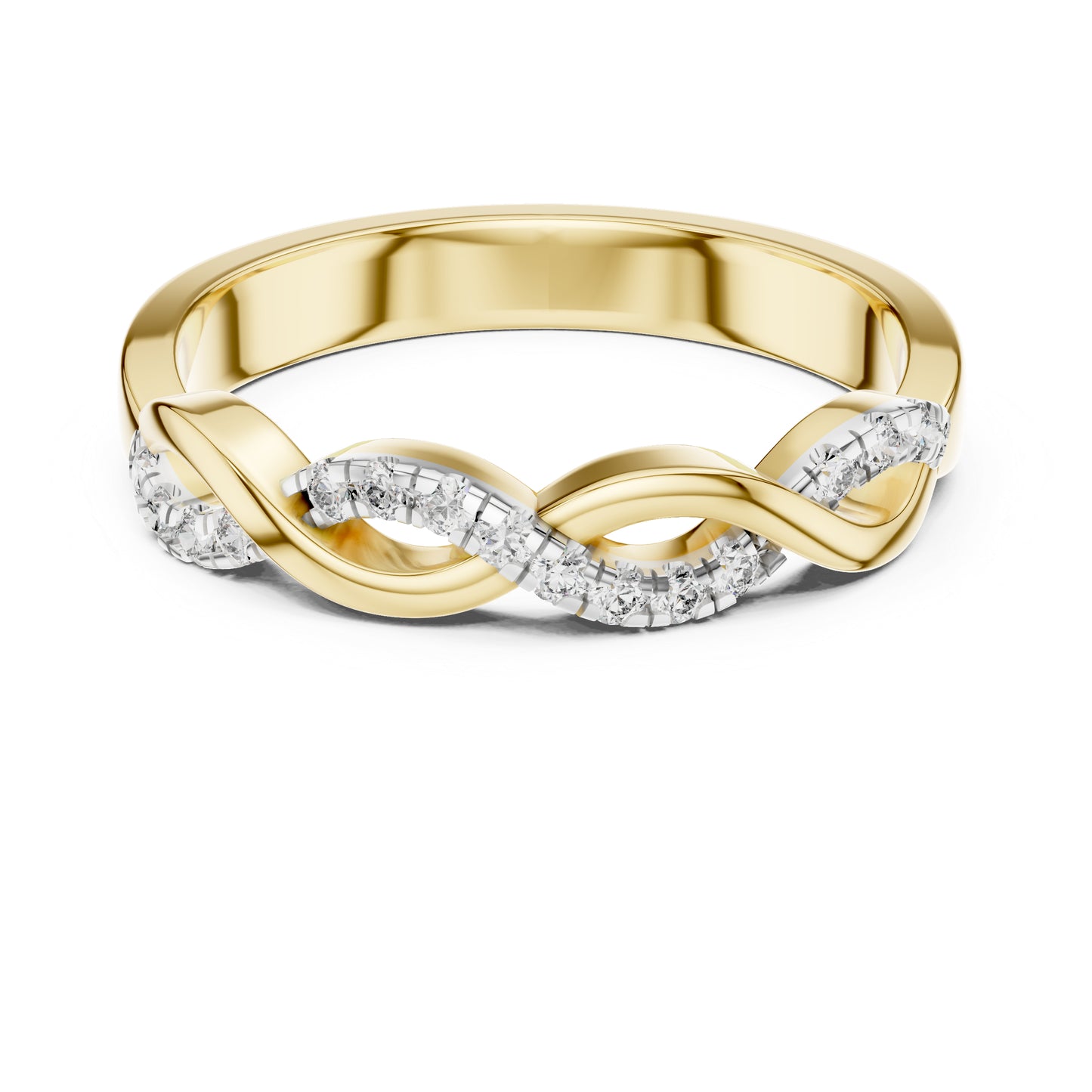 14K White Gold Round Lab-Grown Diamond Drop Ring for Women | Engagement Wear | Pure Carat