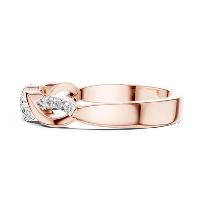 14K White Gold Round Lab-Grown Diamond Drop Ring for Women | Engagement Wear | Pure Carat