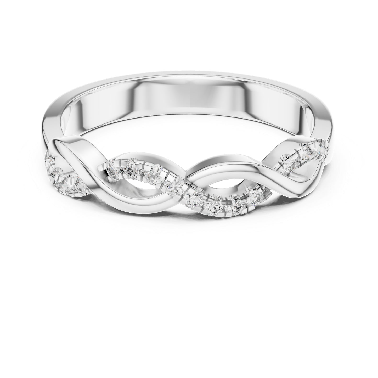 14K White Gold Round Lab-Grown Diamond Drop Ring for Women | Engagement Wear | Pure Carat