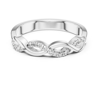 14K White Gold Round Lab-Grown Diamond Drop Ring for Women | Engagement Wear | Pure Carat