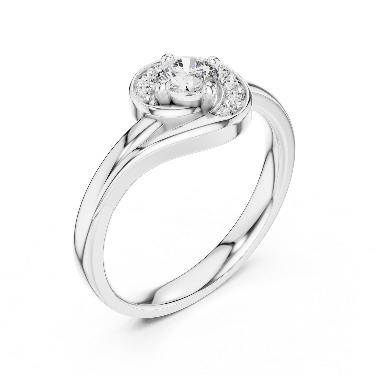 18K Yellow Gold Round Lab-Grown Diamond Ring for Women | Anniversary Gift | Pure Carat