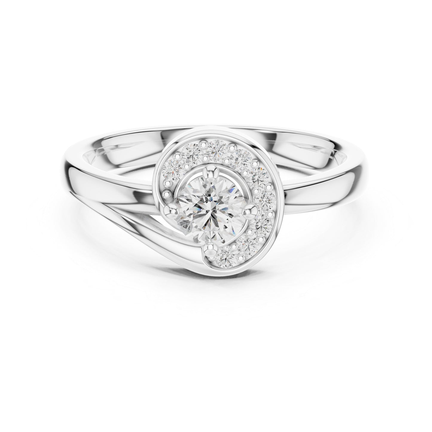 18K Yellow Gold Round Lab-Grown Diamond Ring for Women | Anniversary Gift | Pure Carat