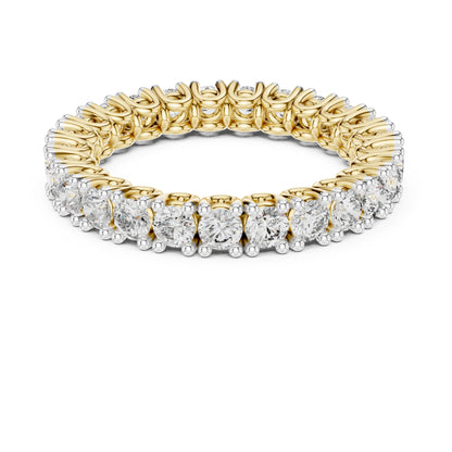 18K Yellow Gold Round Lab-Grown Diamond Drop Ring for Women | Bridal Wear | Pure Carat