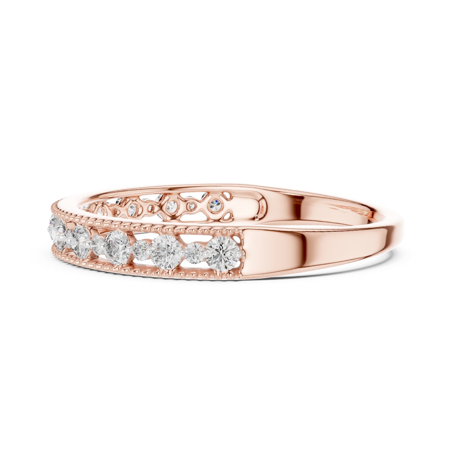 18K Yellow Gold Round Lab-Grown Diamond Ring for Women | Everyday Wear | Pure Carat