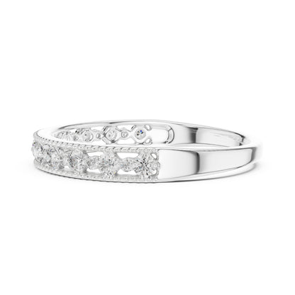 18K Yellow Gold Round Lab-Grown Diamond Ring for Women | Everyday Wear | Pure Carat