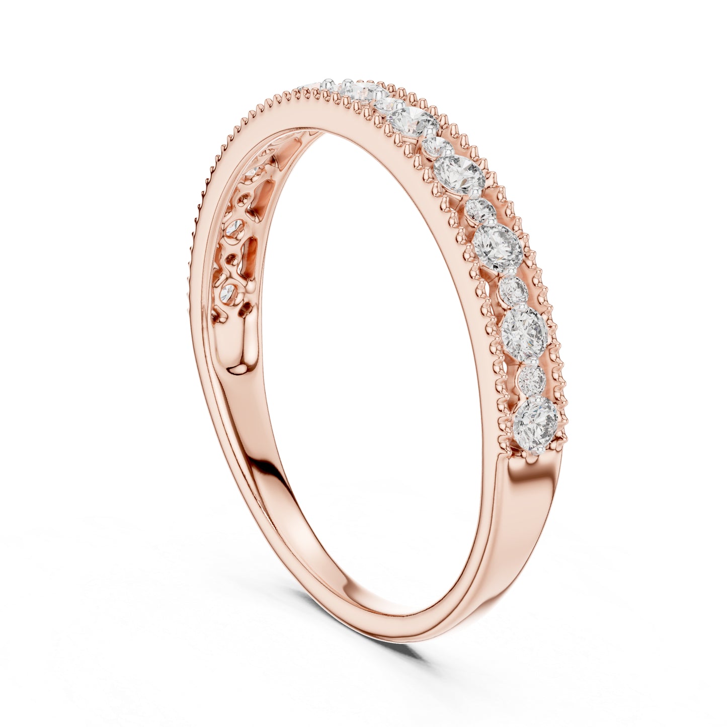 18K Yellow Gold Round Lab-Grown Diamond Ring for Women | Everyday Wear | Pure Carat
