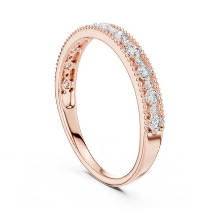 18K Yellow Gold Round Lab-Grown Diamond Ring for Women | Everyday Wear | Pure Carat