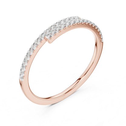 14K Rose Gold Round Lab-Grown Diamond Stud Ring for Women | Engagement Wear | Pure Carat
