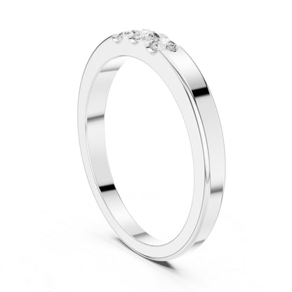 14K Yellow Gold Round Lab-Grown Diamond Drop Ring for Women | Wedding Wear | Pure Carat