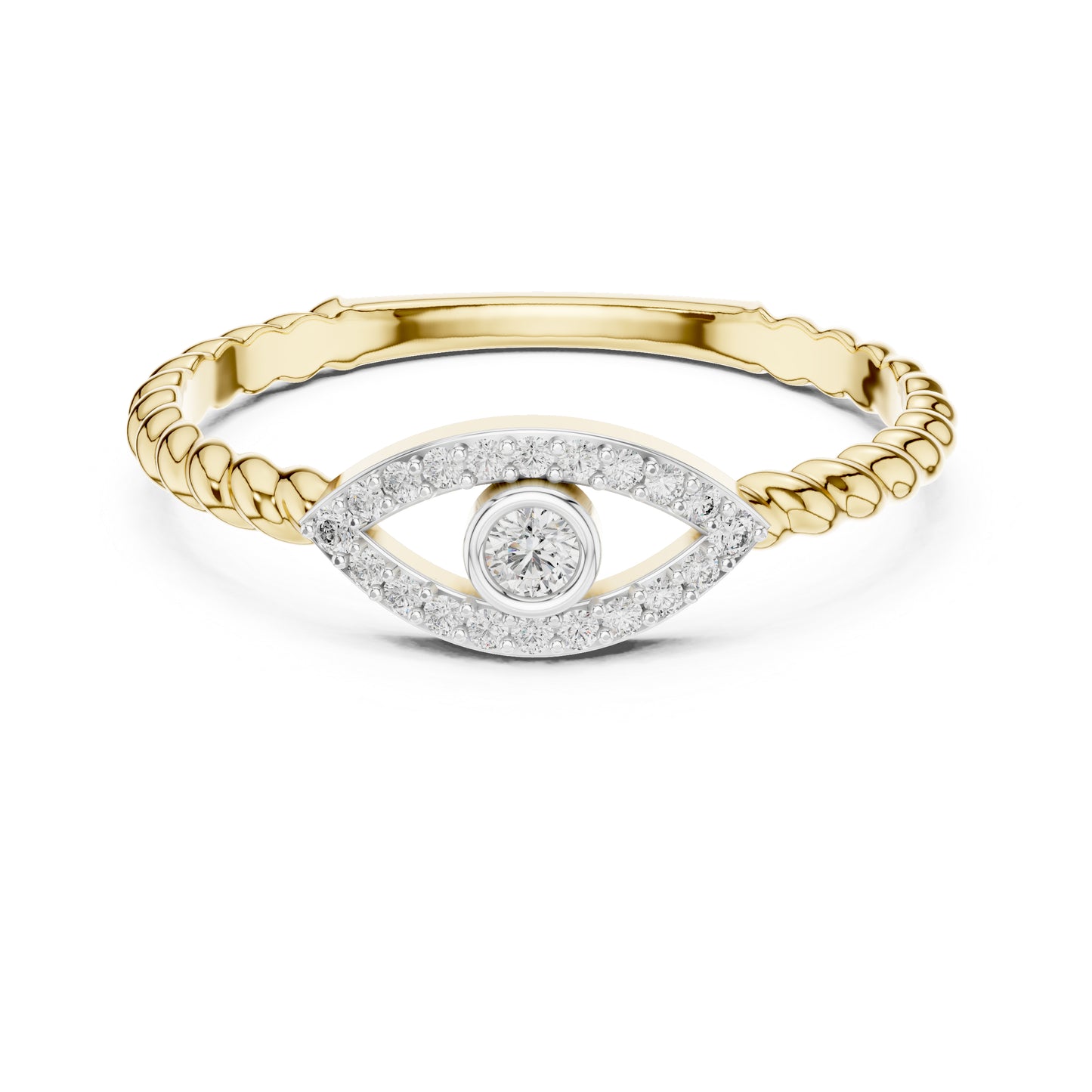 18K Yellow Gold Round Lab-Grown Diamond Solitaire Ring for Women | Bridal Wear | Pure Carat