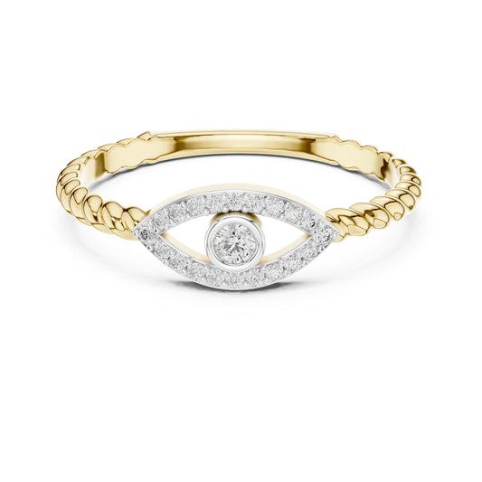 18K Yellow Gold Round Lab-Grown Diamond Solitaire Ring for Women | Bridal Wear | Pure Carat