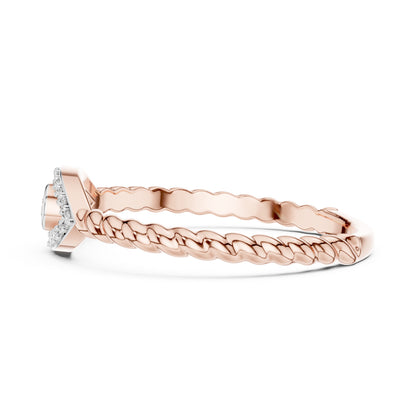18K Yellow Gold Round Lab-Grown Diamond Solitaire Ring for Women | Bridal Wear | Pure Carat