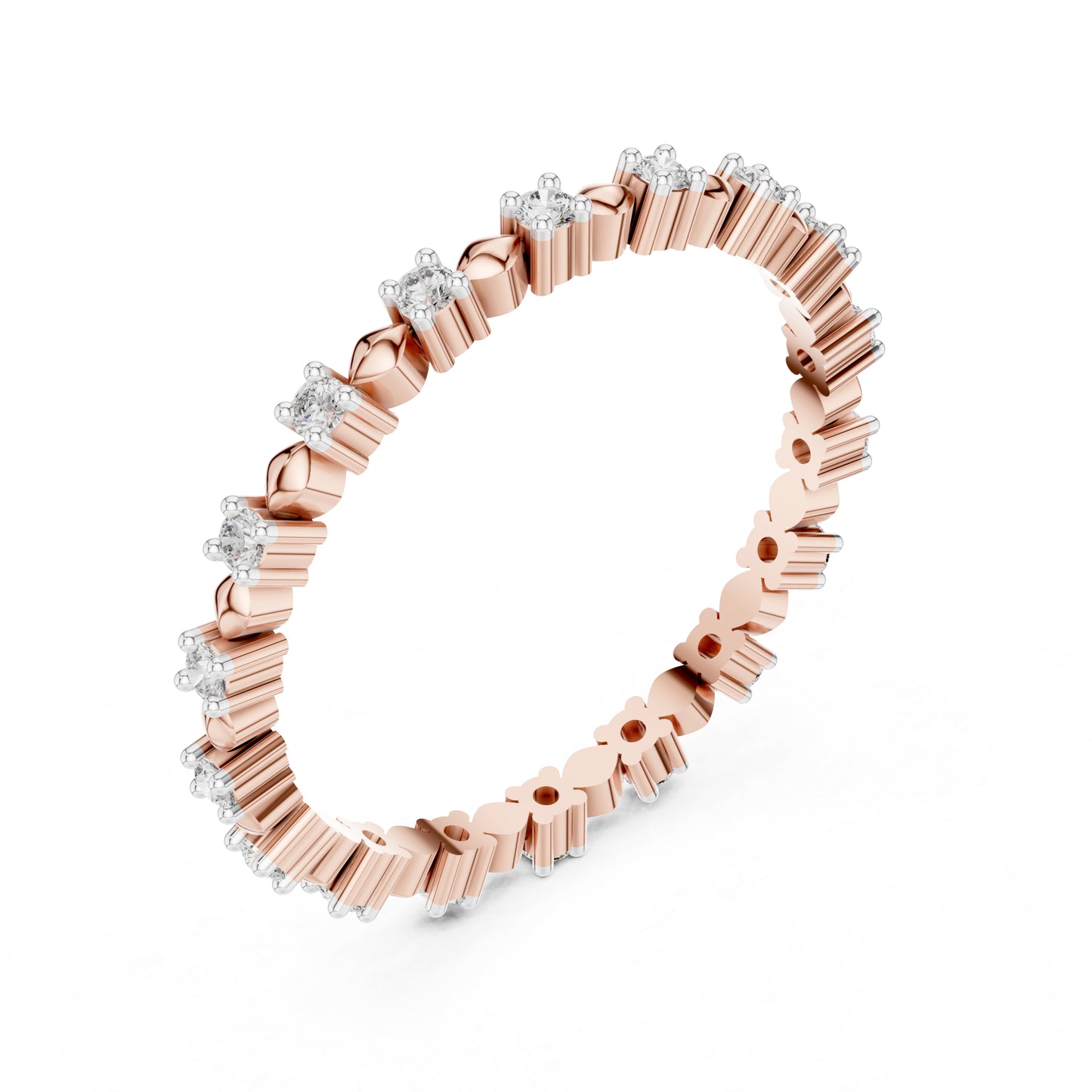 14K White Gold Round Lab-Grown Diamond Drop Ring for Women | Party Wear | Pure Carat