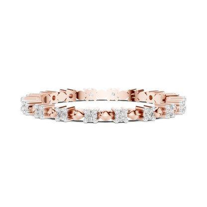 14K White Gold Round Lab-Grown Diamond Drop Ring for Women | Party Wear | Pure Carat