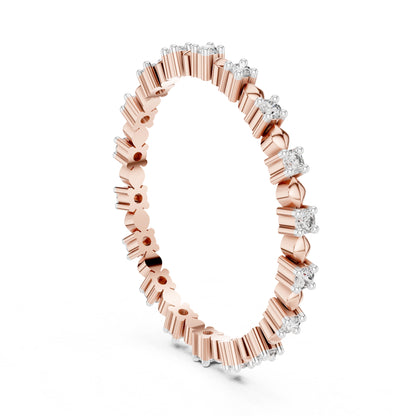 14K White Gold Round Lab-Grown Diamond Drop Ring for Women | Party Wear | Pure Carat