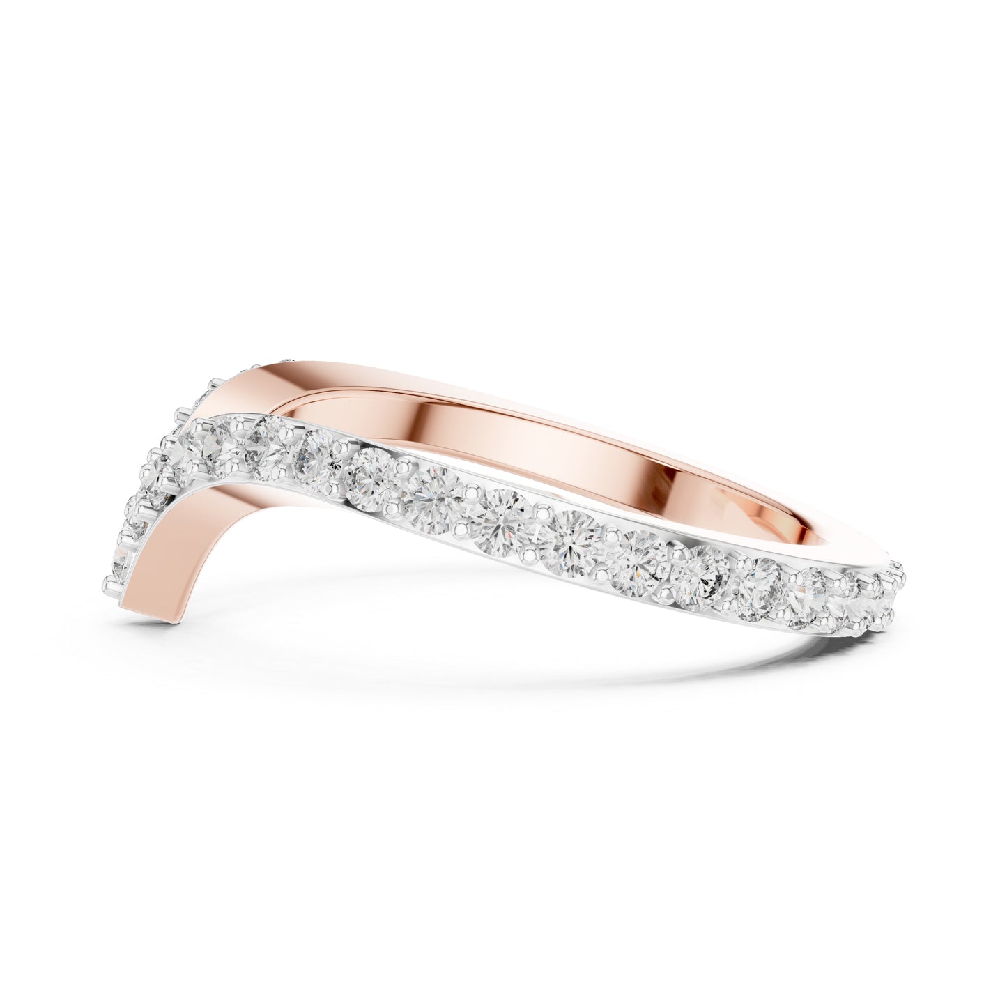 14K Rose Gold Round Lab-Grown Diamond Ring for Women | Office Wear | Pure Carat