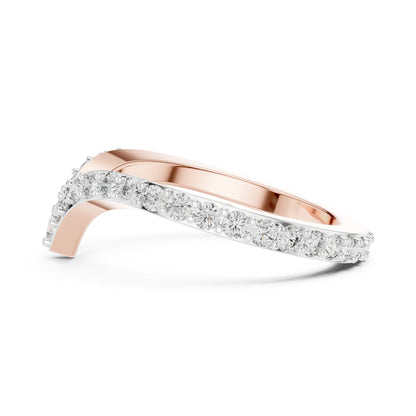 14K Rose Gold Round Lab-Grown Diamond Ring for Women | Office Wear | Pure Carat
