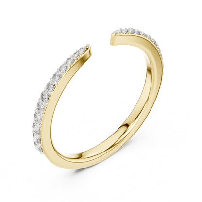 18K Yellow Gold Round Lab-Grown Diamond Engagement Ring for Women | Pure Carat
