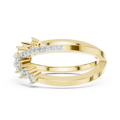 14K White Gold Round Lab-Grown Diamond Ring for Women | Bridal Wear | Pure Carat