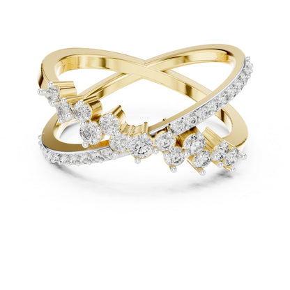 14K White Gold Round Lab-Grown Diamond Ring for Women | Bridal Wear | Pure Carat