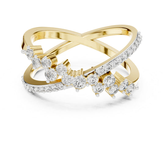 14K White Gold Round Lab-Grown Diamond Ring for Women | Bridal Wear | Pure Carat