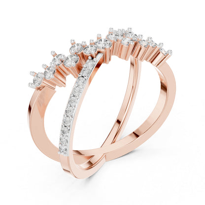 14K White Gold Round Lab-Grown Diamond Ring for Women | Bridal Wear | Pure Carat