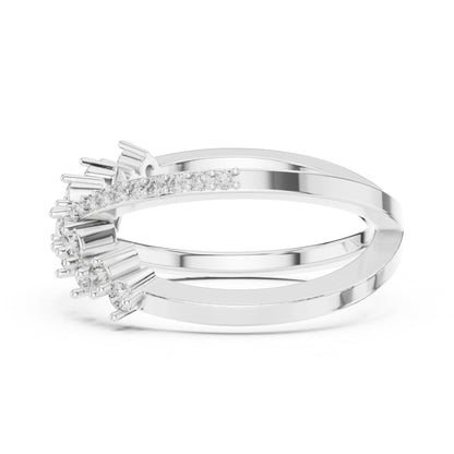 14K White Gold Round Lab-Grown Diamond Ring for Women | Bridal Wear | Pure Carat
