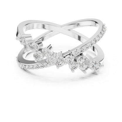 14K White Gold Round Lab-Grown Diamond Ring for Women | Bridal Wear | Pure Carat