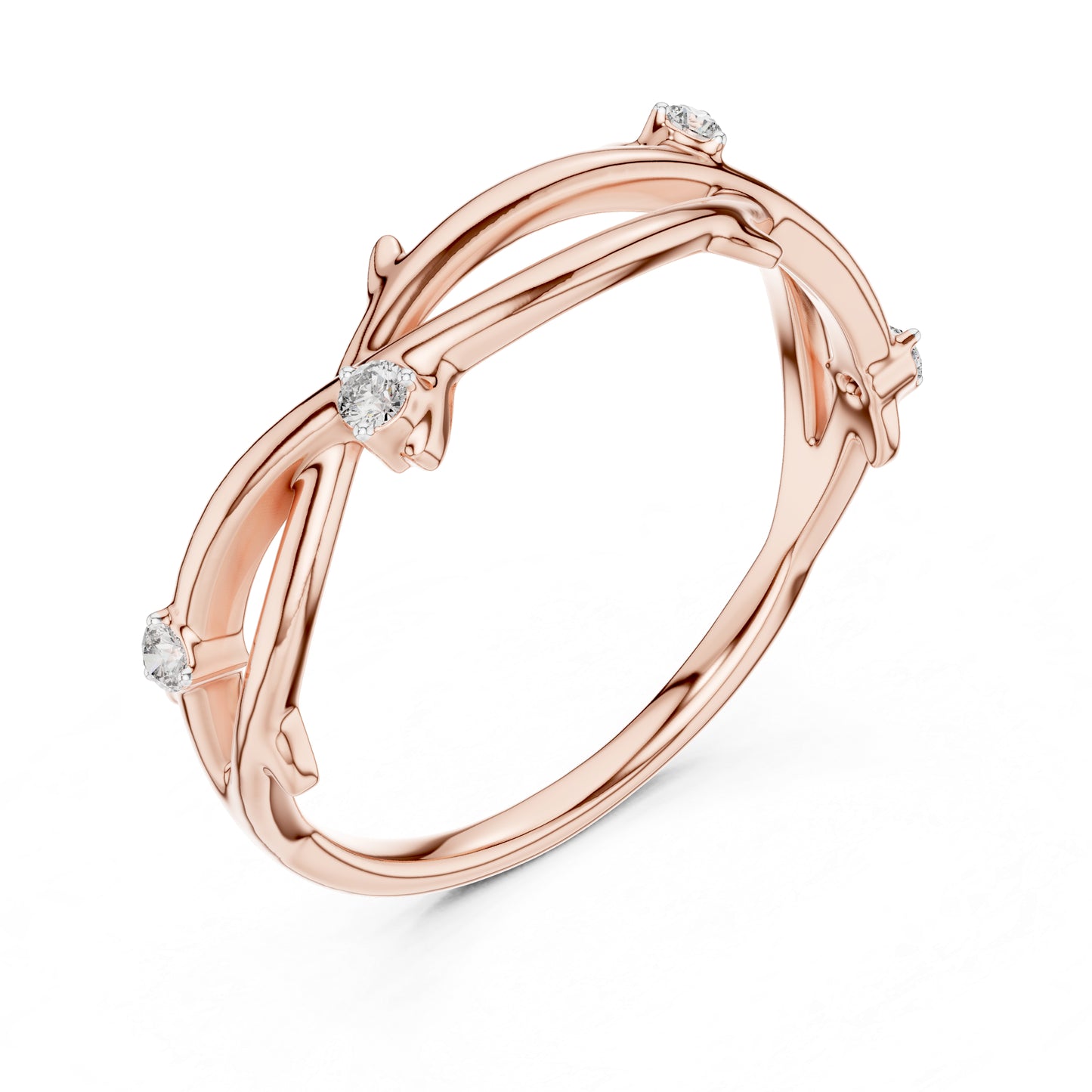 18K Yellow Gold Round Lab-Grown Diamond Stud Ring for Women | Wedding Wear | Pure Carat