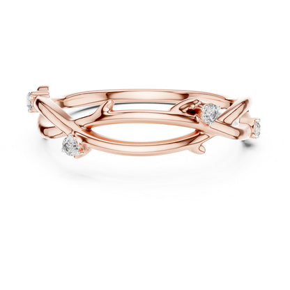 18K Yellow Gold Round Lab-Grown Diamond Stud Ring for Women | Wedding Wear | Pure Carat