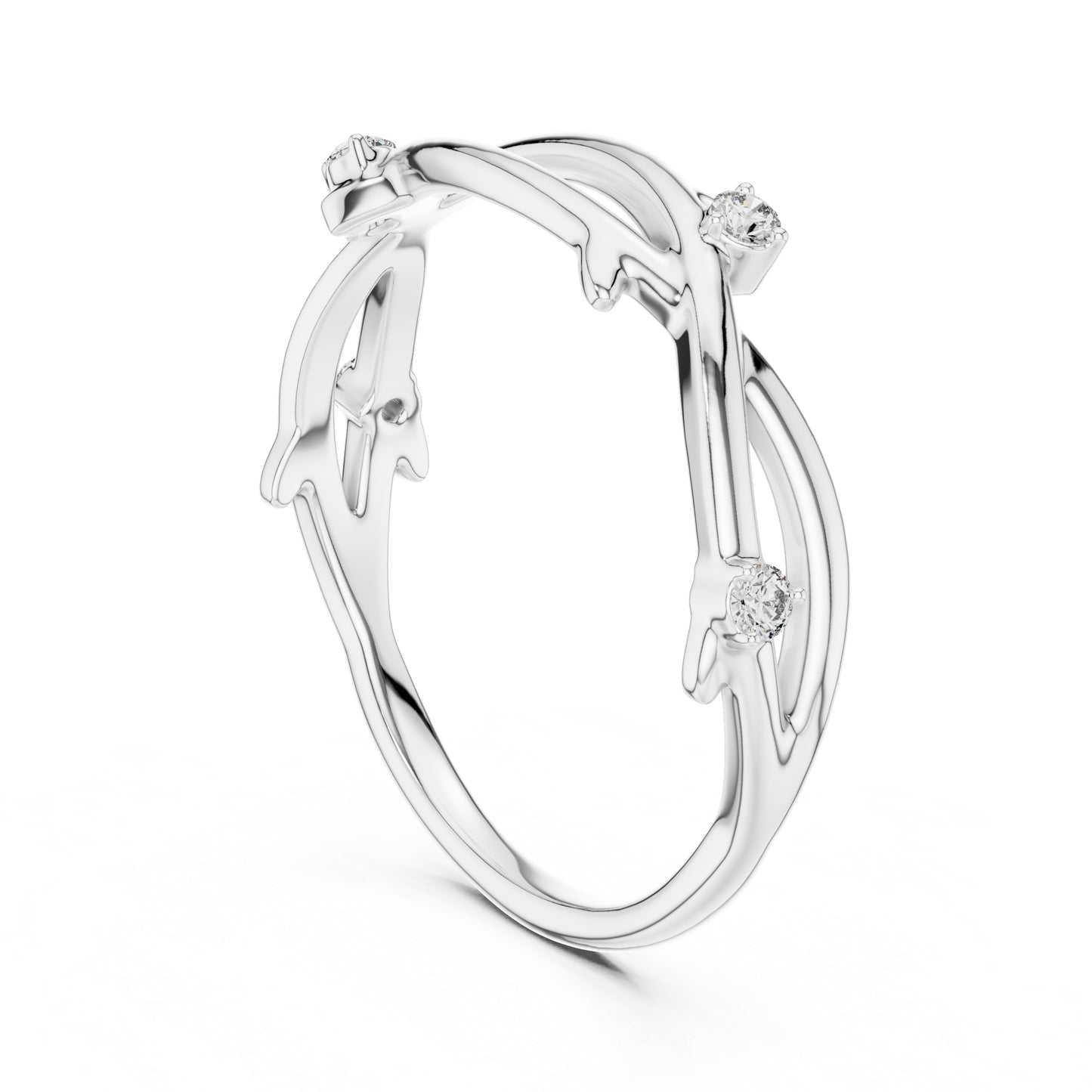 18K Yellow Gold Round Lab-Grown Diamond Stud Ring for Women | Wedding Wear | Pure Carat