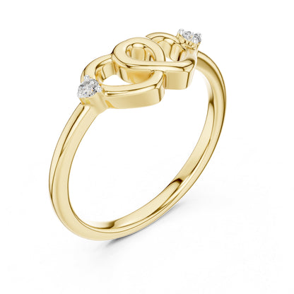 18K Yellow Gold Round Lab-Grown Diamond Engagement Ring for Women | Pure Carat