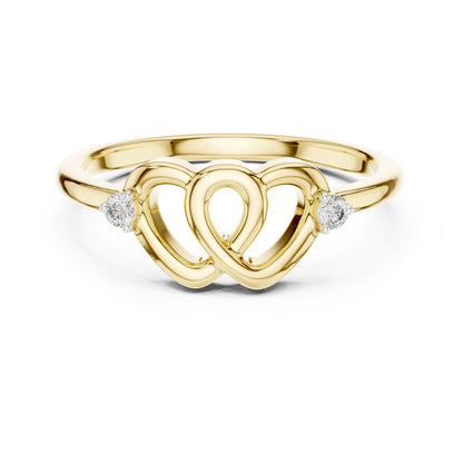 18K Yellow Gold Round Lab-Grown Diamond Engagement Ring for Women | Pure Carat