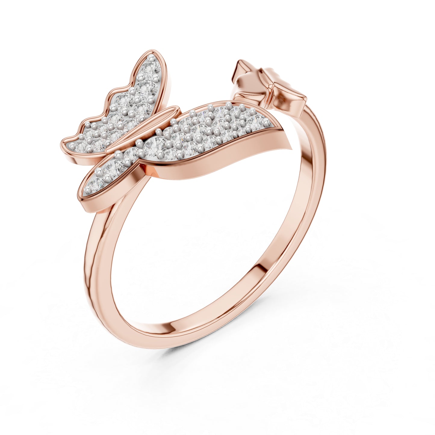 14K Yellow Gold Round Lab-Grown Diamond Ring for Women | Office Wear | Pure Carat