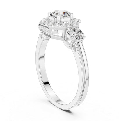 Women’s Round & Octagon Lab-Grown Diamond Solitaire Ring | PureCarat