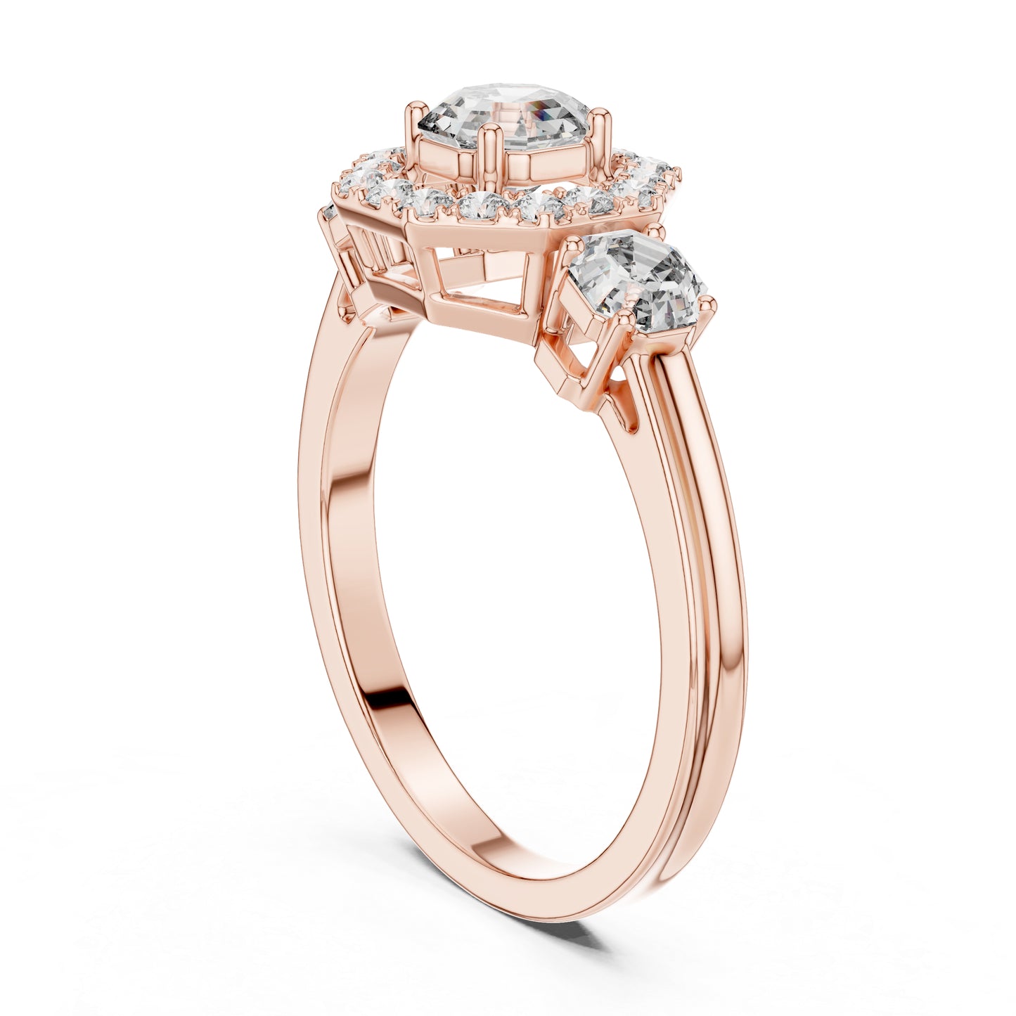 Women’s Round & Octagon Lab-Grown Diamond Solitaire Ring | PureCarat