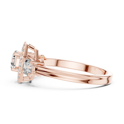 Women’s Round & Octagon Lab-Grown Diamond Solitaire Ring | PureCarat