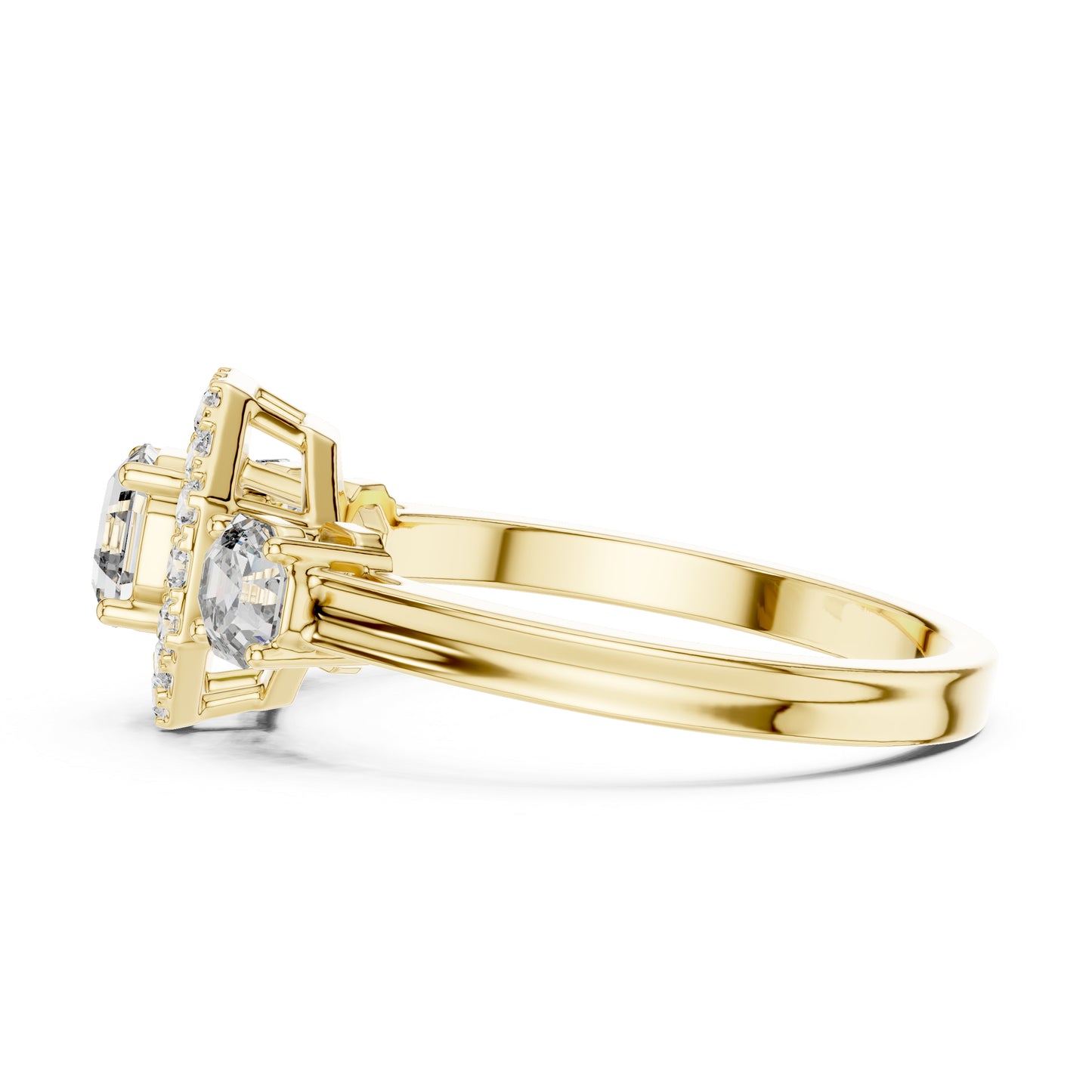 Women’s Round & Octagon Lab-Grown Diamond Solitaire Ring | PureCarat