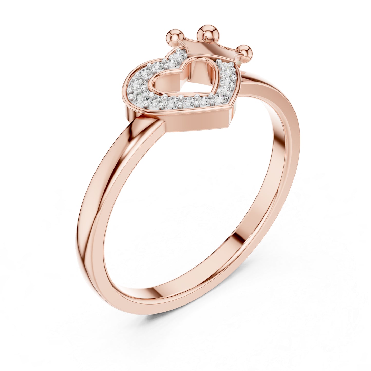 18K White Gold Round Lab-Grown Diamond Drop Ring for Women | Everyday Wear | Pure Carat