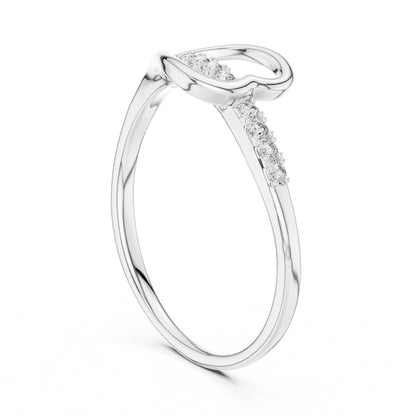 14K Rose Gold Round Lab-Grown Diamond Stud Ring for Women | Bridal Wear | Pure Carat