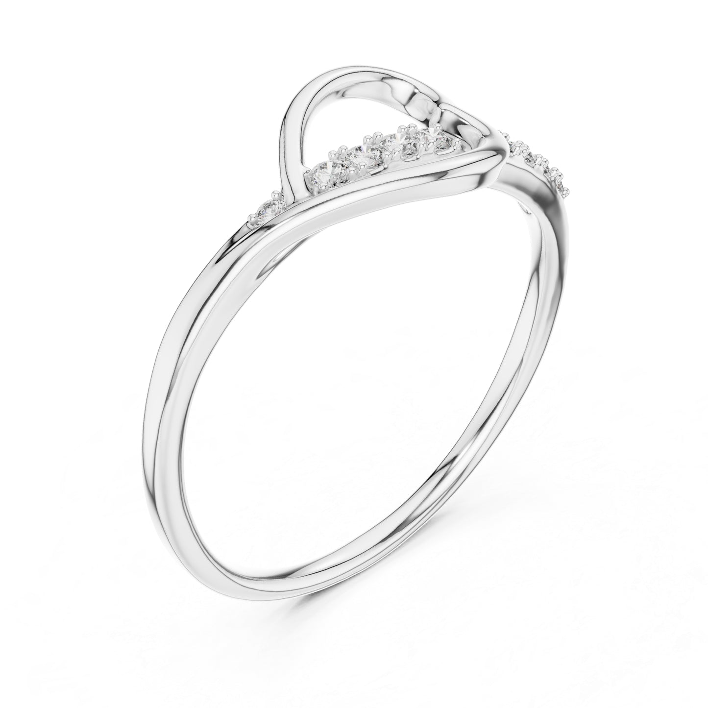 14K Rose Gold Round Lab-Grown Diamond Stud Ring for Women | Bridal Wear | Pure Carat