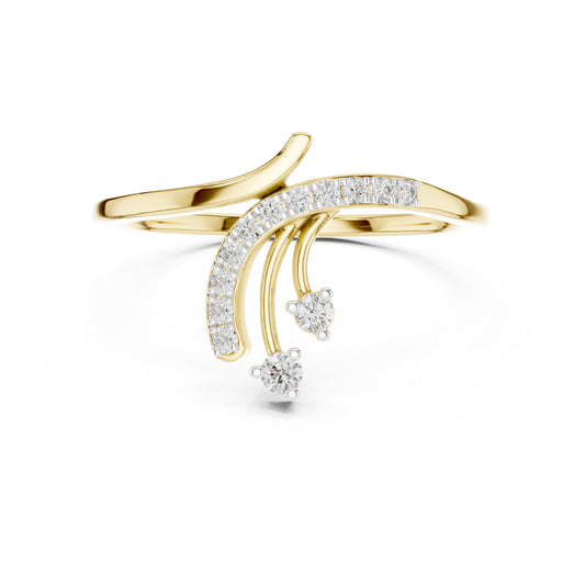 18K White Gold Round Lab-Grown Diamond Solitaire Ring for Women | Wedding Wear | Pure Carat