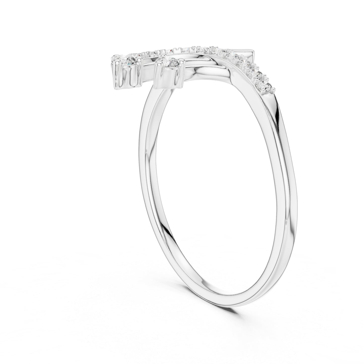 18K White Gold Round Lab-Grown Diamond Solitaire Ring for Women | Wedding Wear | Pure Carat