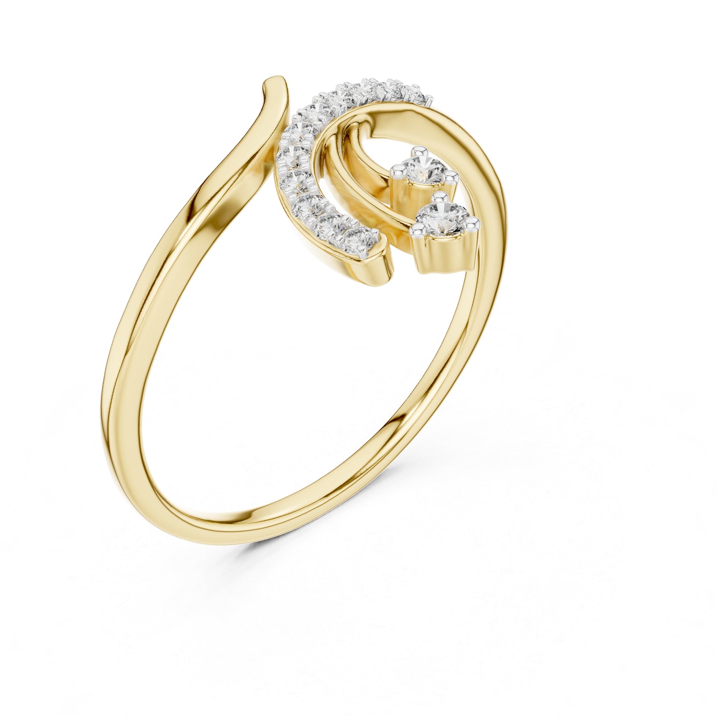 18K White Gold Round Lab-Grown Diamond Solitaire Ring for Women | Wedding Wear | Pure Carat