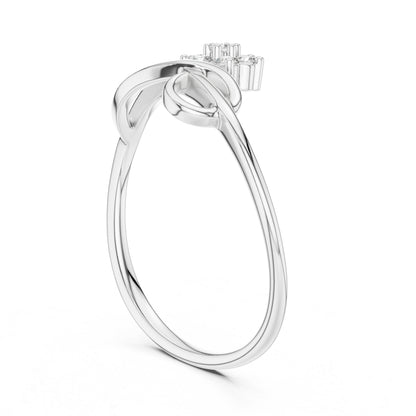 14K Yellow Gold Round Lab-Grown Diamond Stud Ring for Women | Engagement Wear | Pure Carat